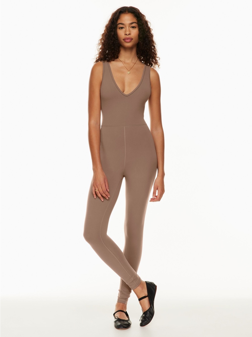 Aritzia Wilfred Free Rhone Jumpsuit Taupe Size Small